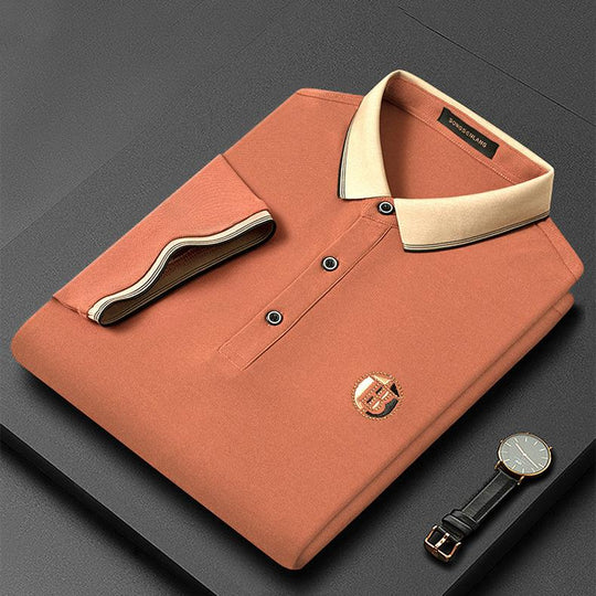 Herren Poloshirt Bestickt Modern 1