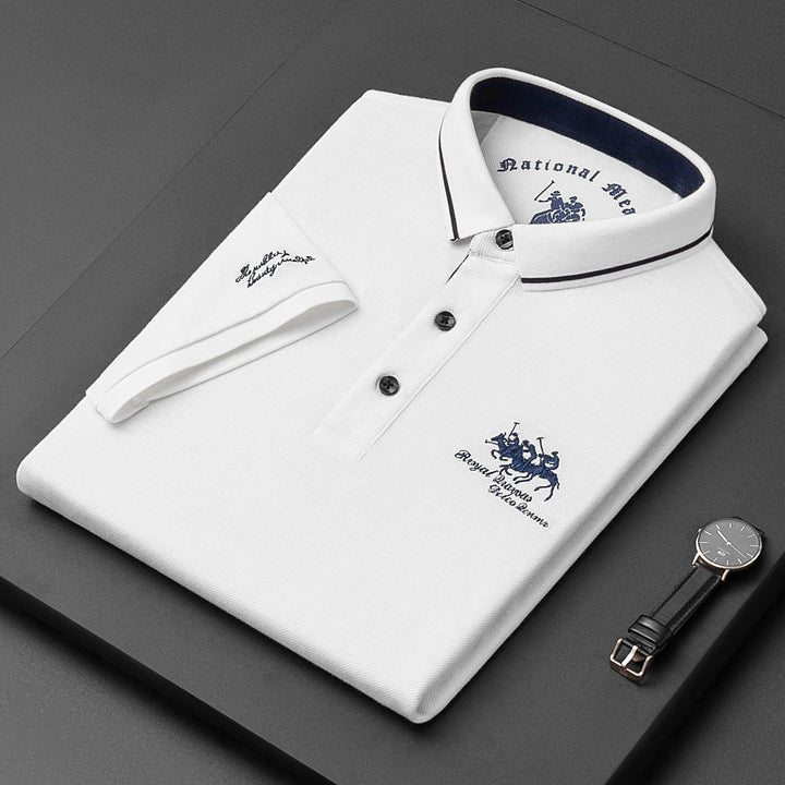 Herren Poloshirt Modernes Design Mischgewebe 1