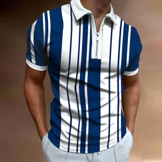 Herren Poloshirt mit Umlegekragen und Kontrastfarbe 15