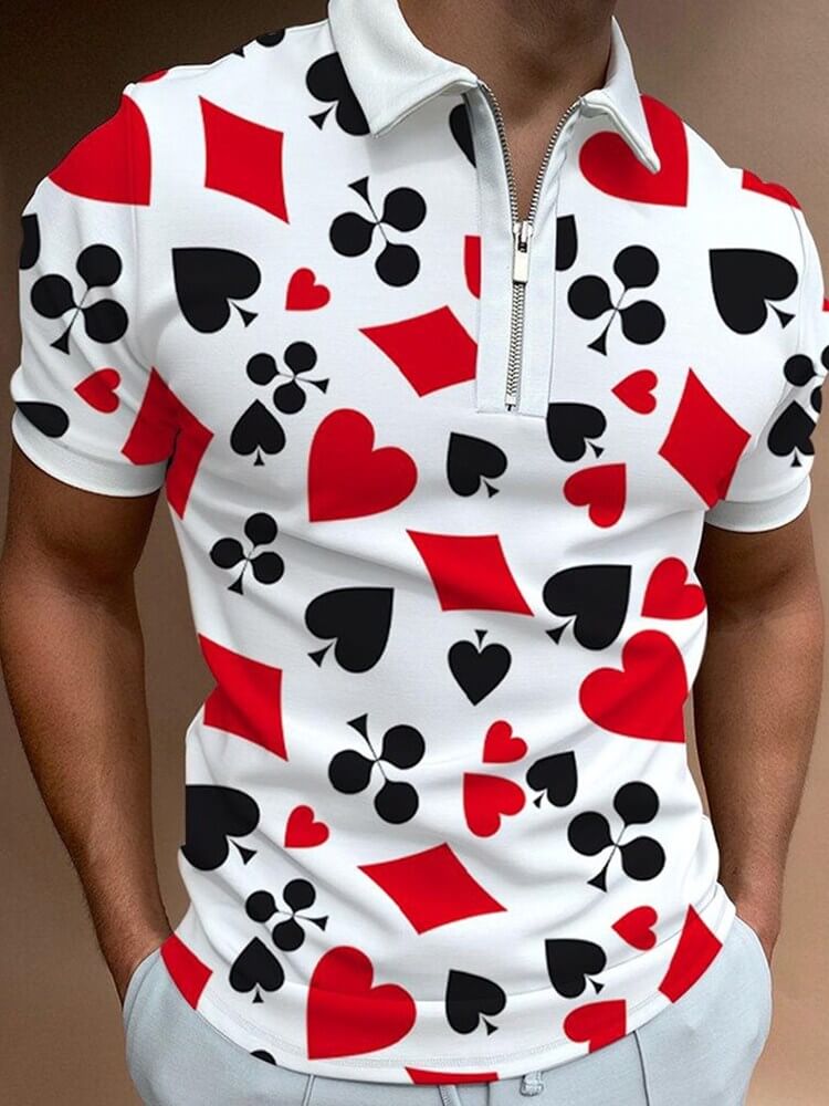 Herren Poloshirt mit Umlegekragen und Kontrastfarbe 8