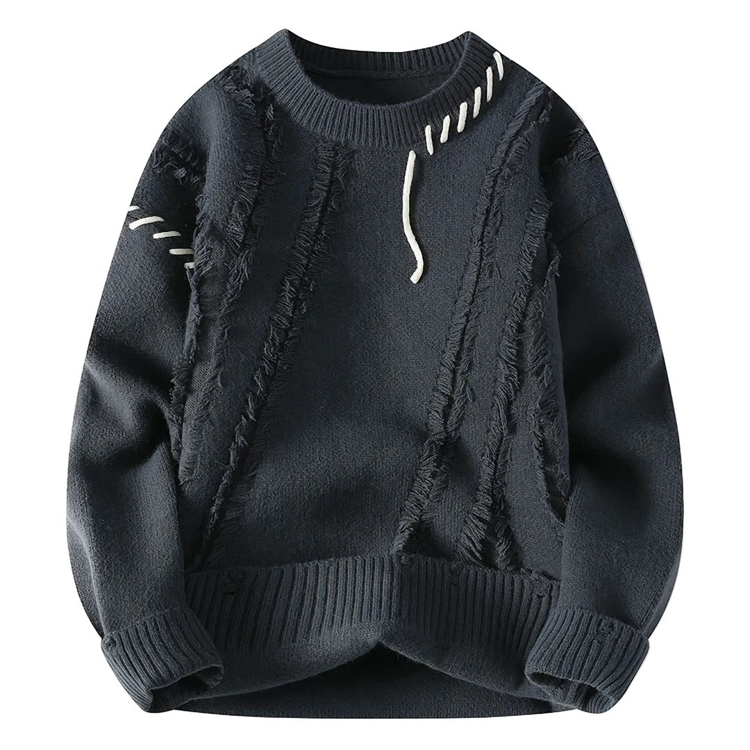 Herren Pullover Patchwork Stil 0