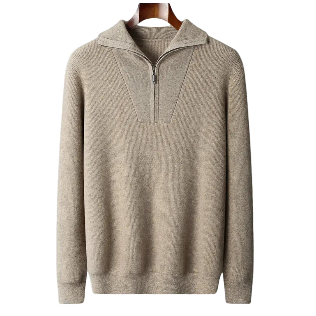 Herren Pullover mit Halb-Reißverschluss Modern 0