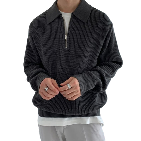Herren Pullover mit Halbzipper Modern 0