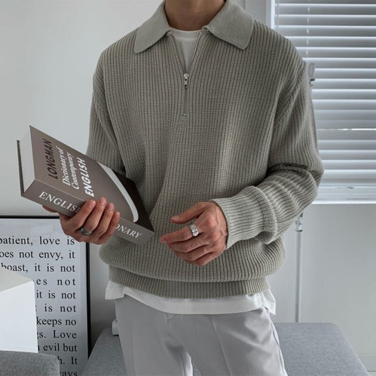 Herren Pullover mit Halbzipper Modern 1