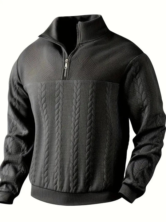 Herren Pullover mit Reißverschluss Modern 4
