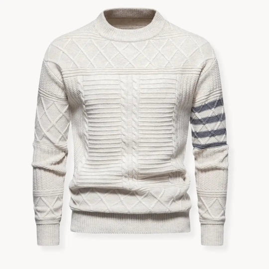 Herren Pullover mit Rundhalsausschnitt und minimalistischer Silhouette 2