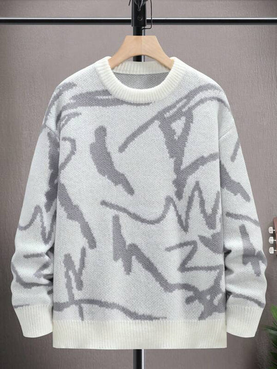 Herren Pullover mit grafischem Print 1