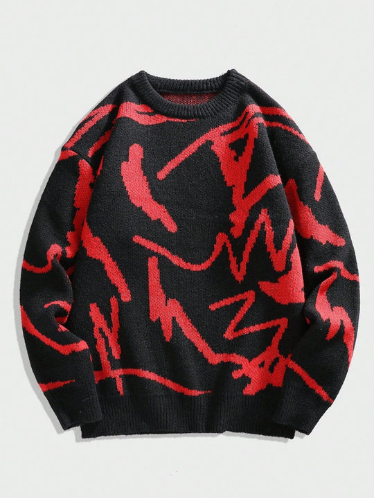 Herren Pullover mit grafischem Print 10