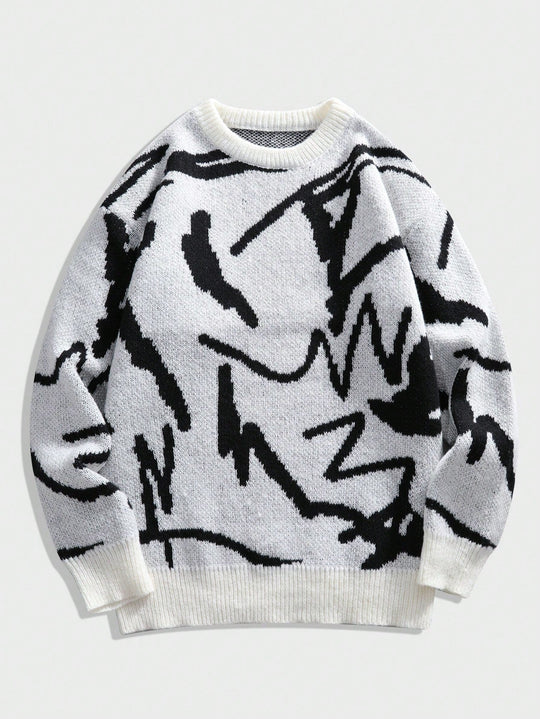 Herren Pullover mit grafischem Print 11