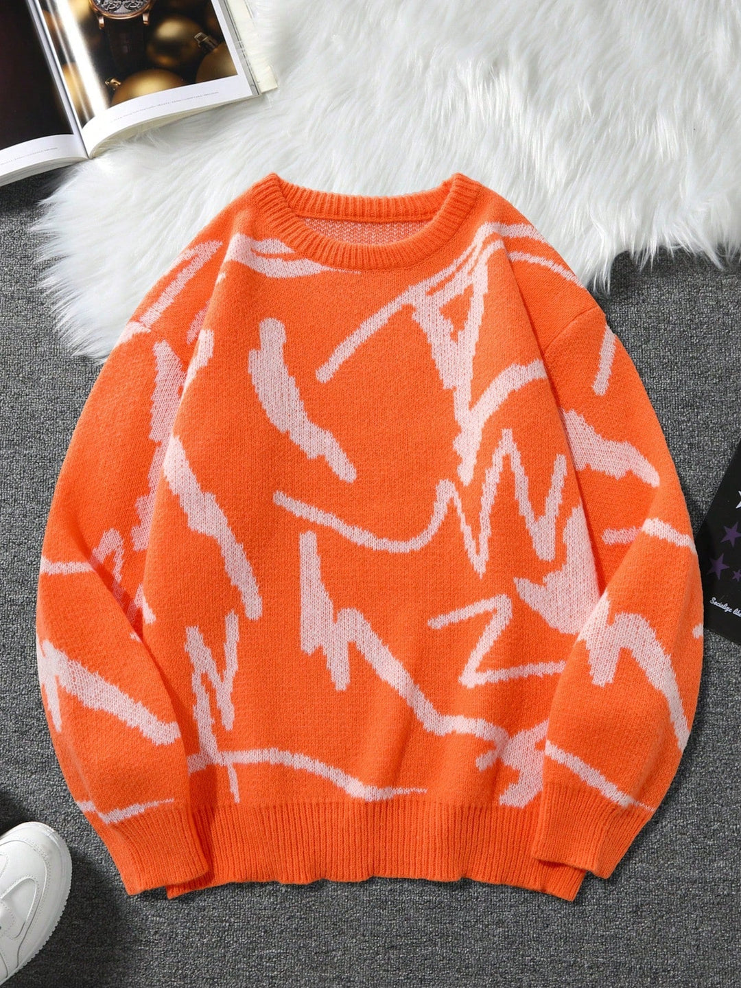 Herren Pullover mit grafischem Print 12