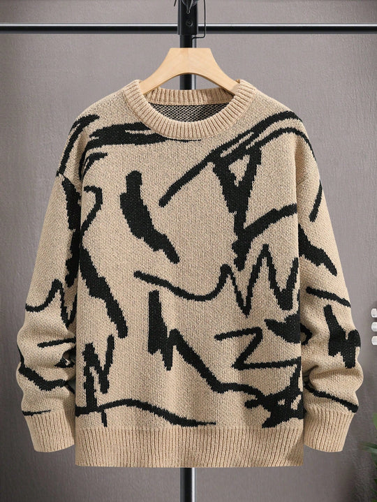 Herren Pullover mit grafischem Print 13