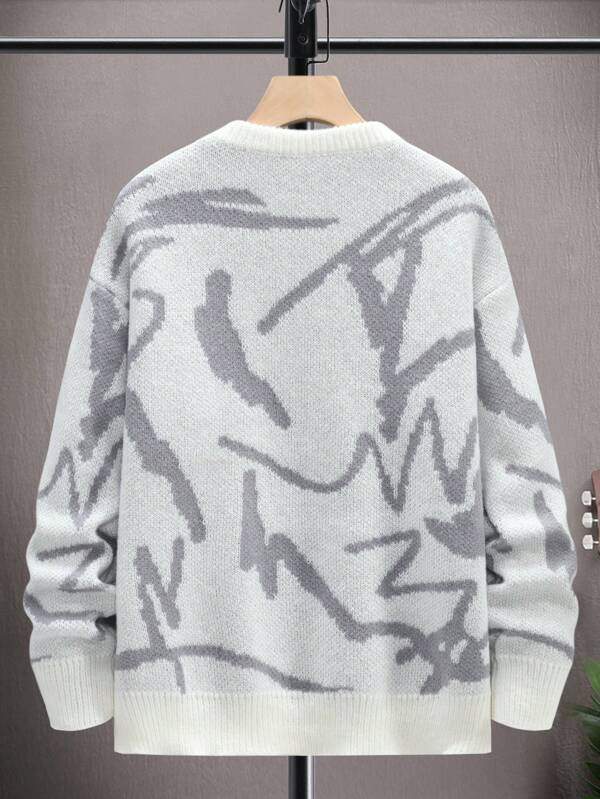 Herren Pullover mit grafischem Print 2