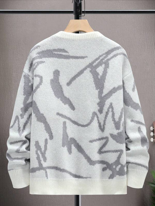 Herren Pullover mit grafischem Print 2