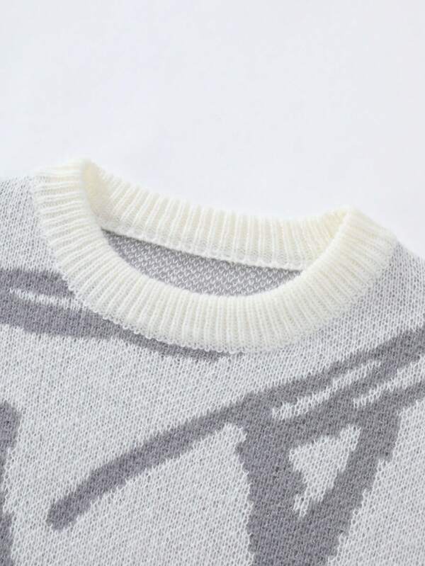 Herren Pullover mit grafischem Print 3