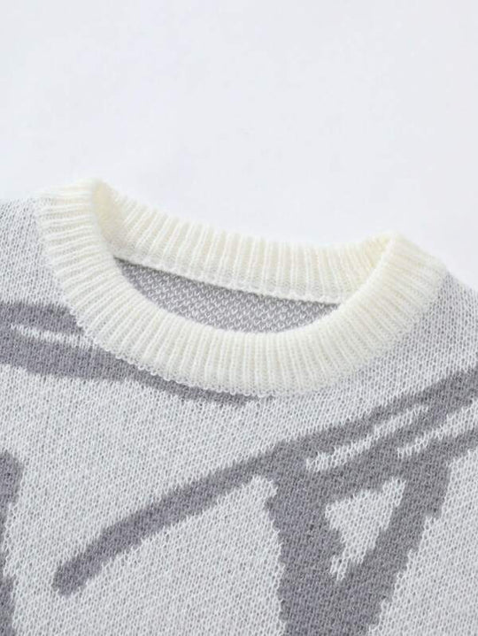 Herren Pullover mit grafischem Print 3
