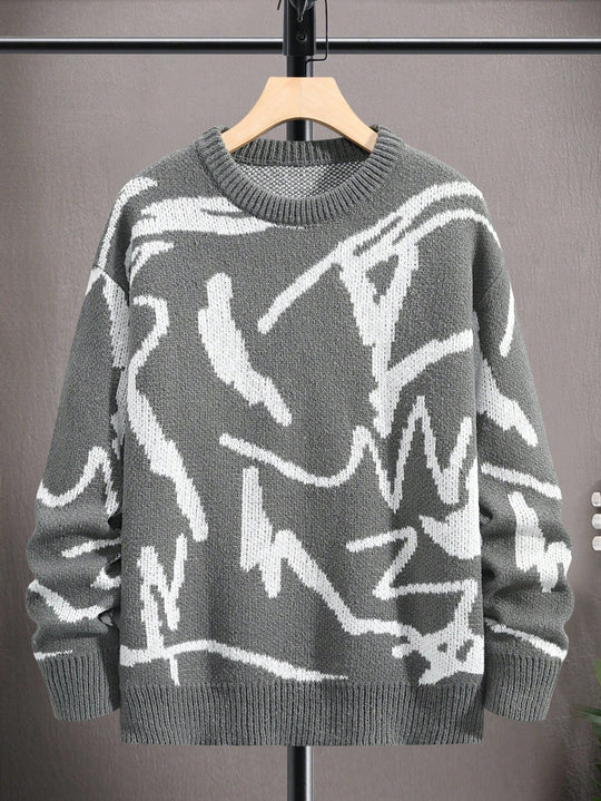 Herren Pullover mit grafischem Print 7