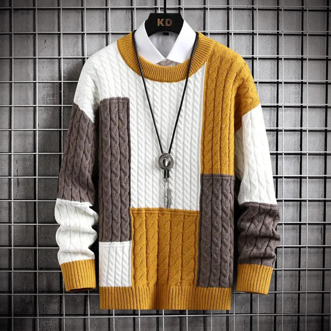 Herren Pullover mit modernem Webdesign 1