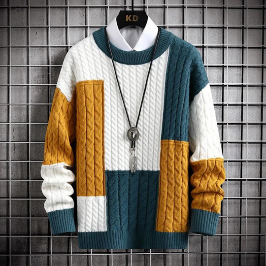 Herren Pullover mit modernem Webdesign 2