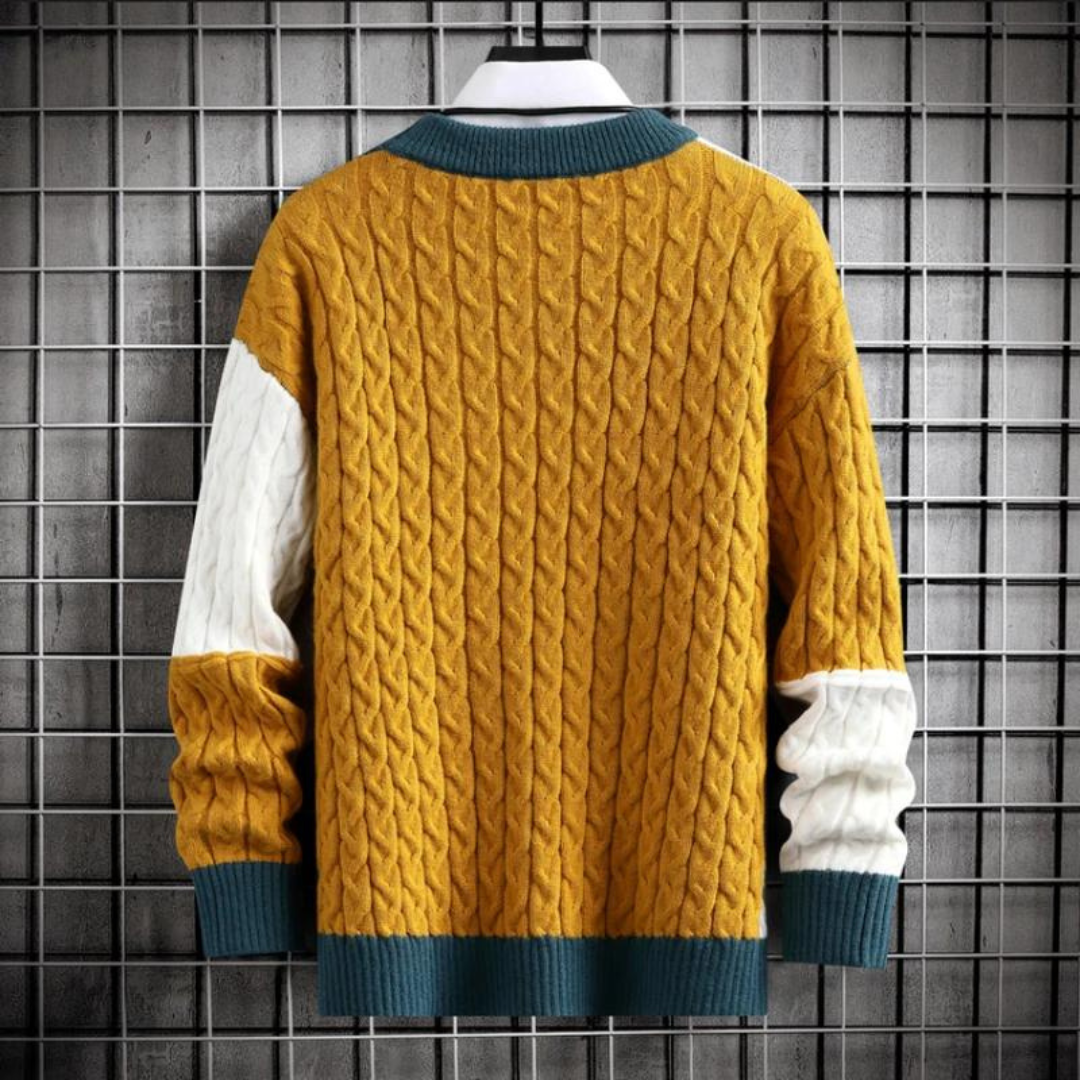 Herren Pullover mit modernem Webdesign 3