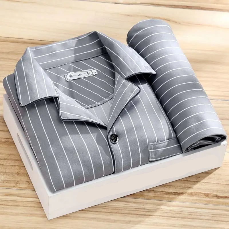 Herren Pyjama Set Klassisch 2