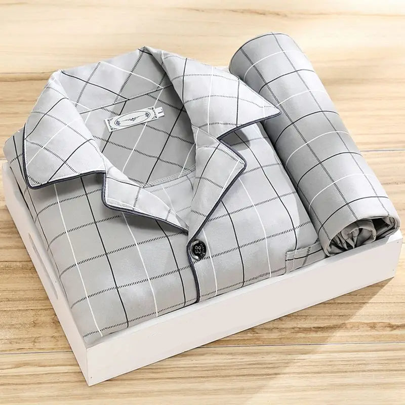 Herren Pyjama Set Klassisch 5