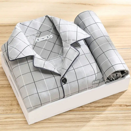 Herren Pyjama Set Klassisch 5
