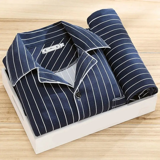 Herren Pyjama Set Klassisch 6