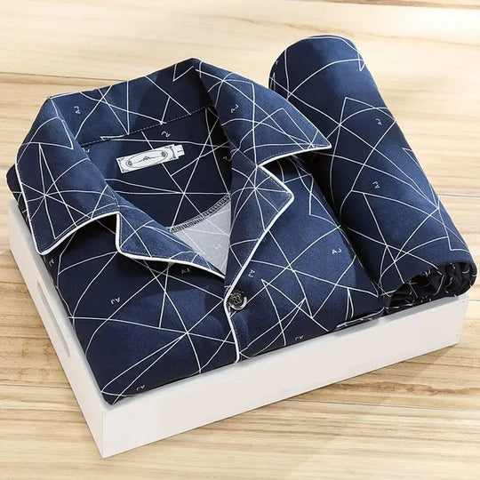 Herren Pyjama Set Klassisch 7