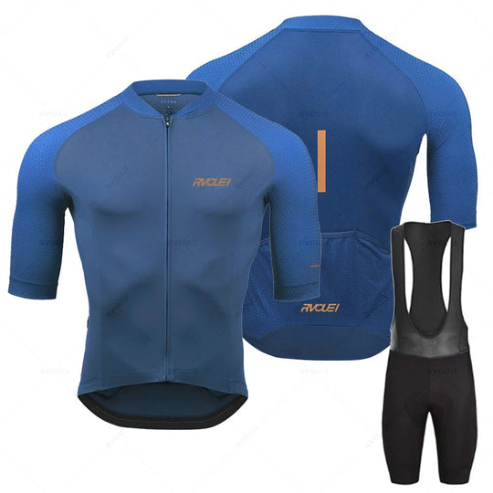 Herren Radsport Trikot Set Langarm Atmungsaktiv 1