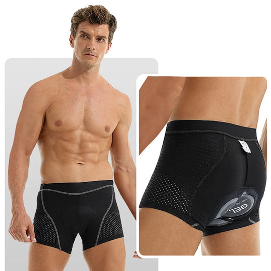 Herren Radsport Unterwäsche MTB Boxershorts mit 5D Gel Polsterung 1