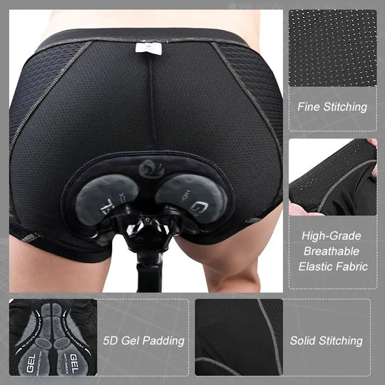 Herren Radsport Unterwäsche MTB Boxershorts mit 5D Gel Polsterung 2