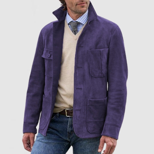 Herren Retro Jacke mit Revers 1