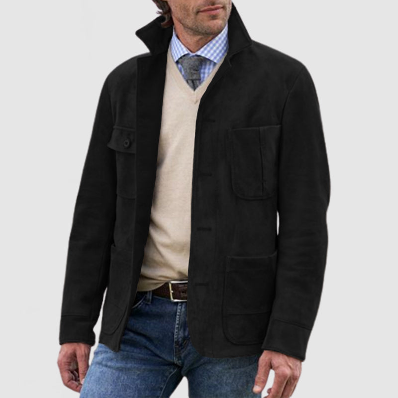 Herren Retro Jacke mit Revers 5