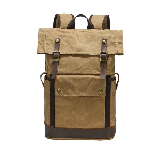 Herren Rucksack Vintage Rolltop für Reisen 0