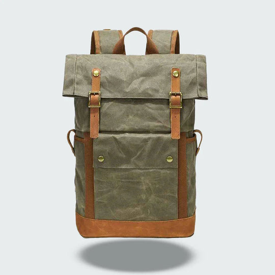 Herren Rucksack Vintage Rolltop für Reisen 1