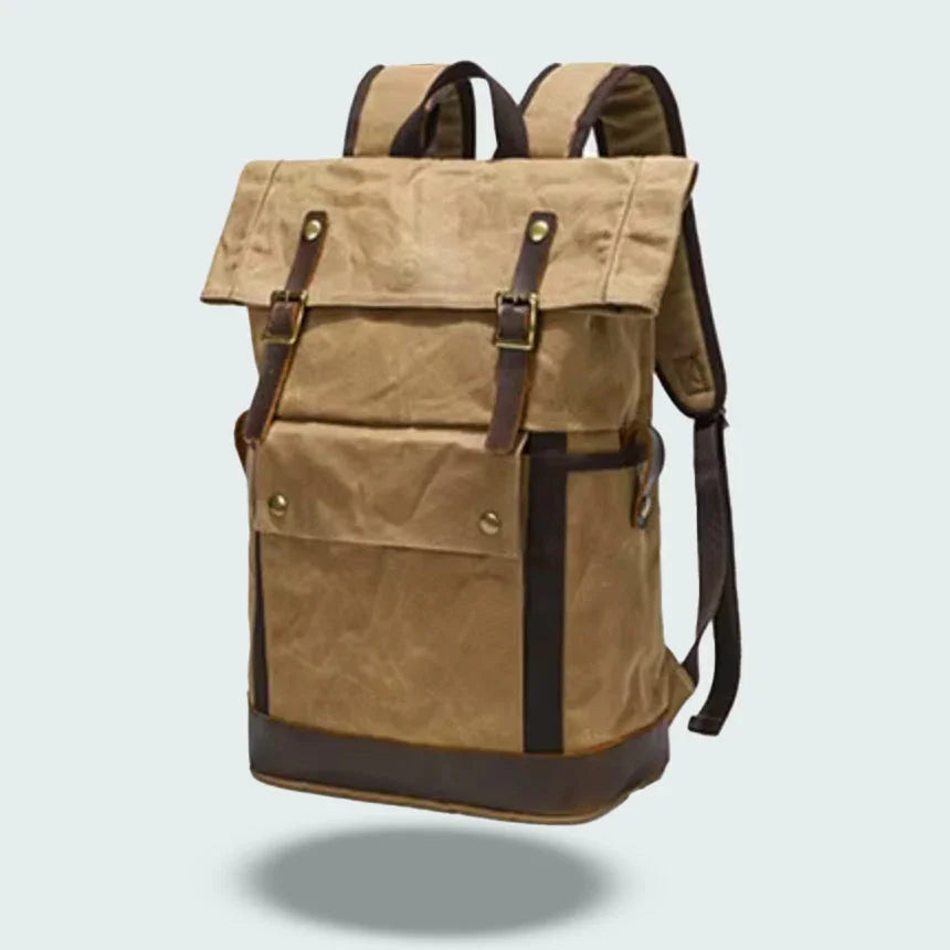 Herren Rucksack Vintage Rolltop für Reisen 3