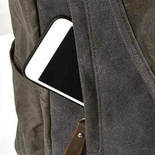 Herren Rucksack Vintage Stil Mit Laptopfach für Alltag und Reisen 3