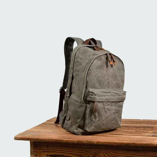 Herren Rucksack Vintage Stil Mit Laptopfach für Alltag und Reisen 4