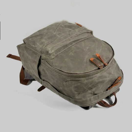 Herren Rucksack Vintage Stil Mit Laptopfach für Alltag und Reisen 5