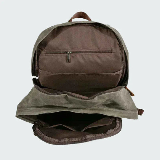 Herren Rucksack Vintage Stil Mit Laptopfach für Alltag und Reisen 7
