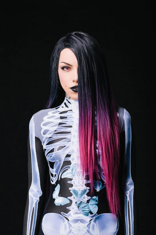 Herren Skelettanzug GlowInTheDark 5