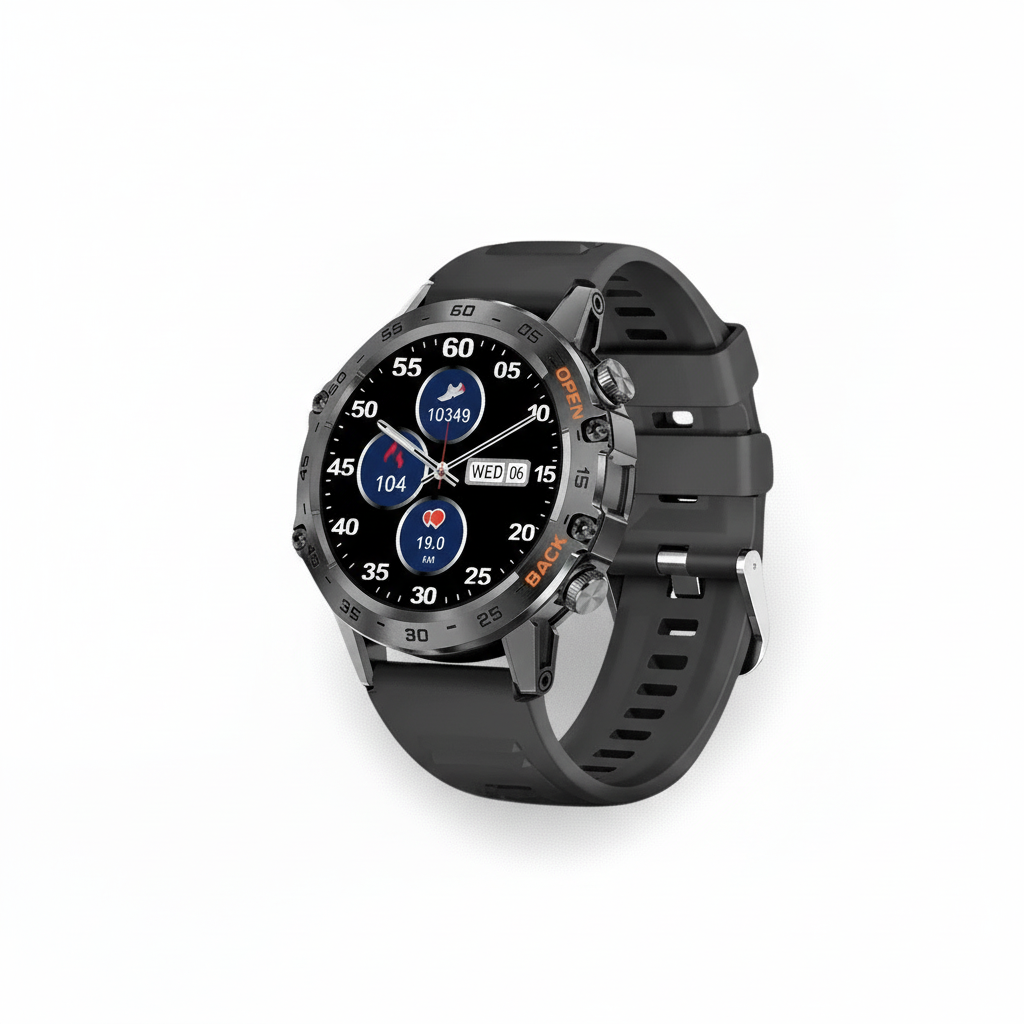 Herren Smartwatch Militärisch mit GPS und Herzfrequenzmonitor 0