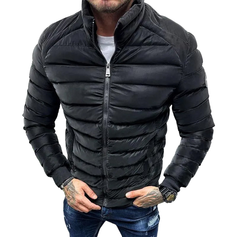 Herren Steppjacke mit hohem Kragen 0