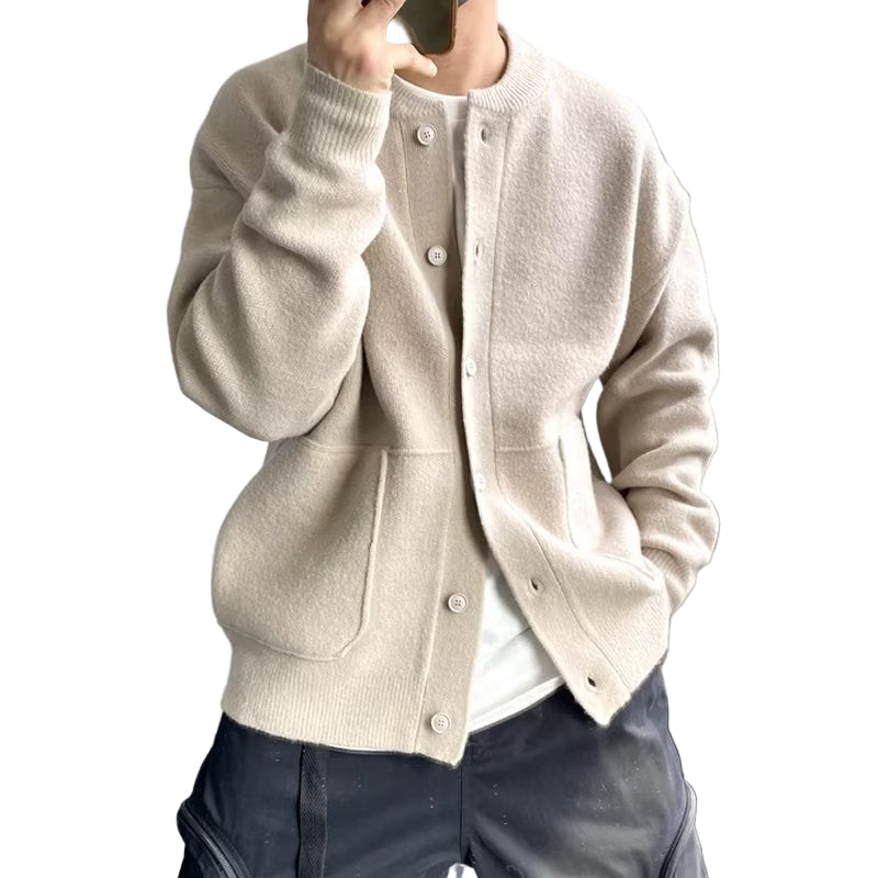 Herren Strickjacke mit Knopfleiste 0