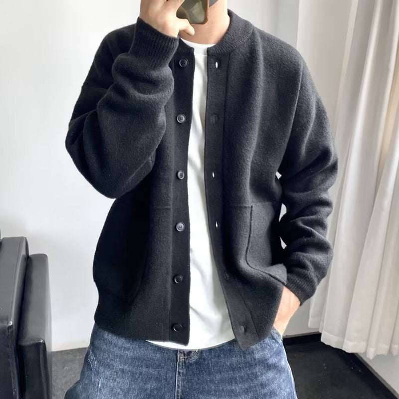 Herren Strickjacke mit Knopfleiste 1