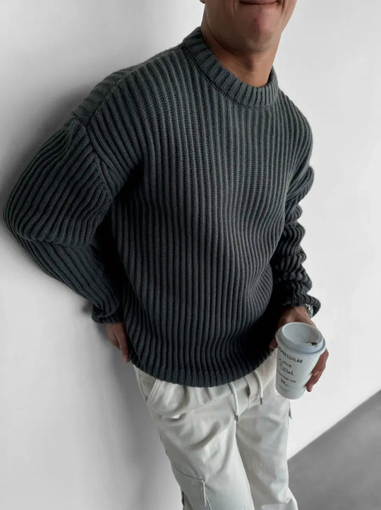 Herren Strickpullover Übergröße Modern 1