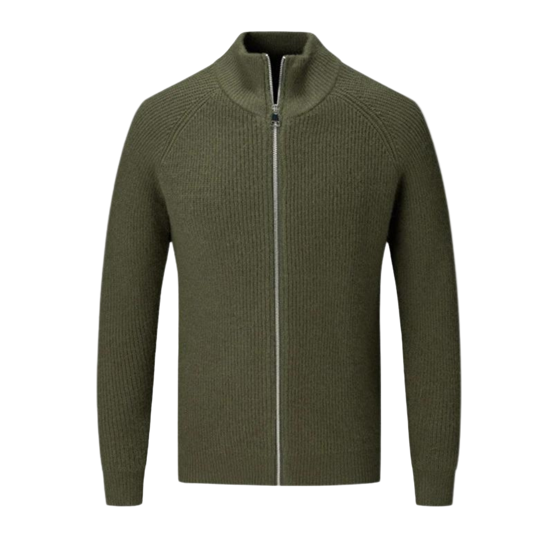 Herren Strickpullover mit Reißverschluss 0