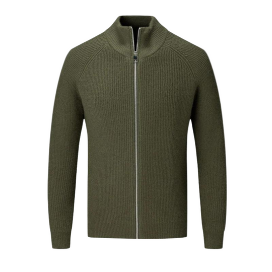 Herren Strickpullover mit Reißverschluss 0