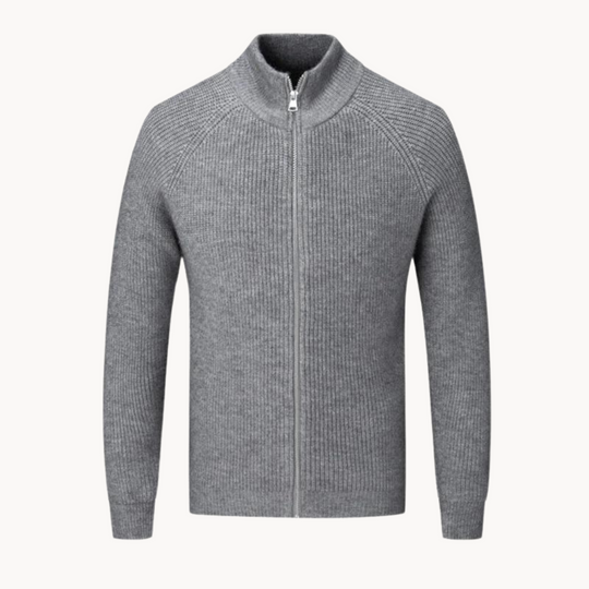 Herren Strickpullover mit Reißverschluss 1