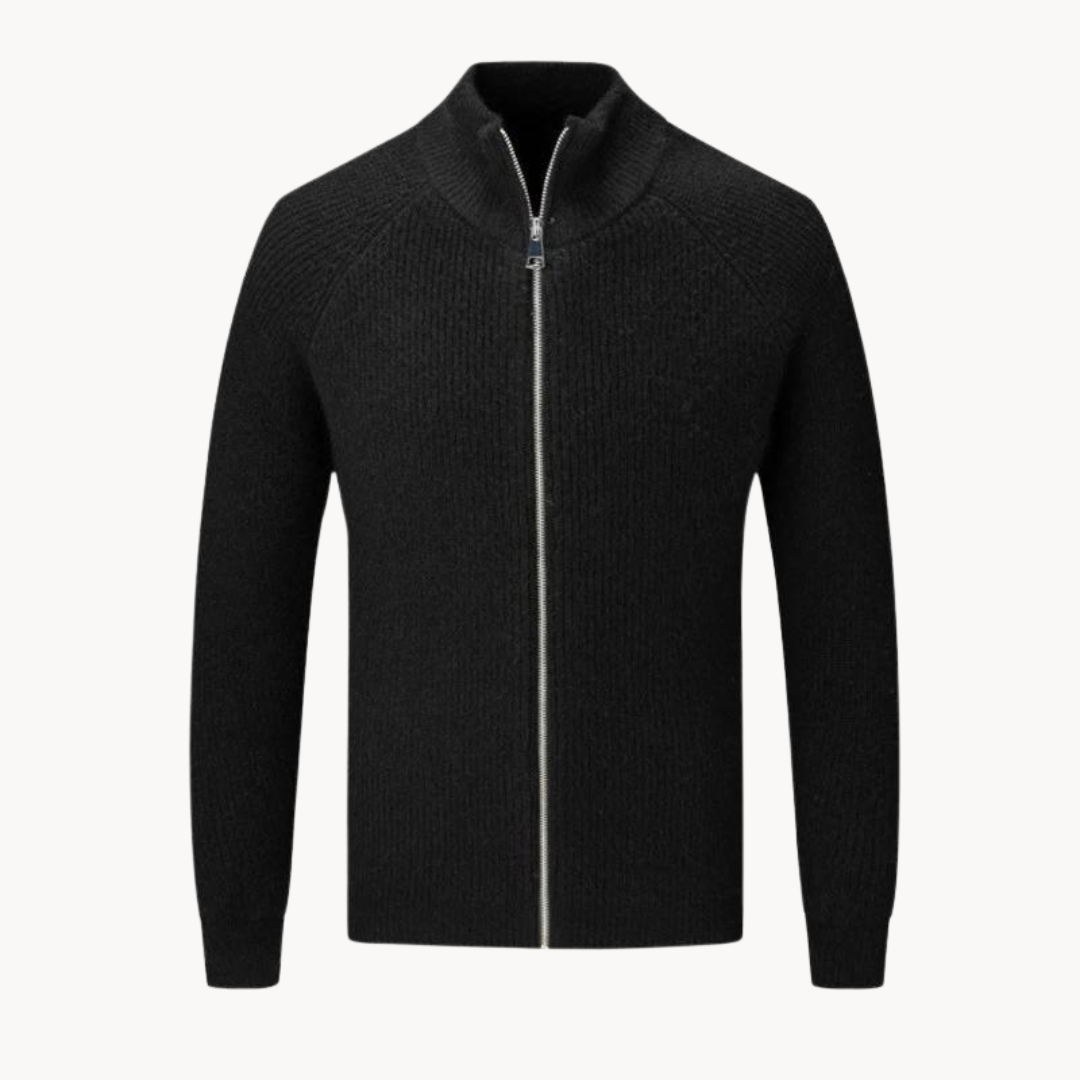 Herren Strickpullover mit Reißverschluss 2